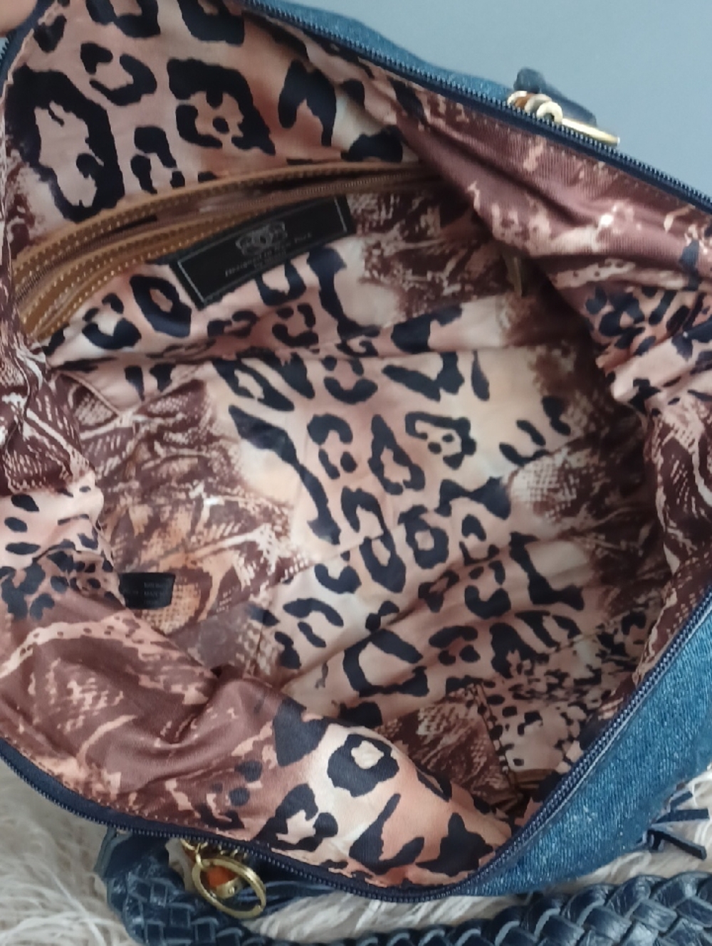Y2K Denim Dragon Large Tote - Picture 15 of 16